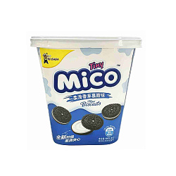 Печенье Tiny Mico Small Black Sandwich со вкусом ванильного мусса 88 г
