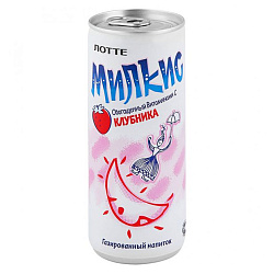 Напиток Lotte Милкис клубника