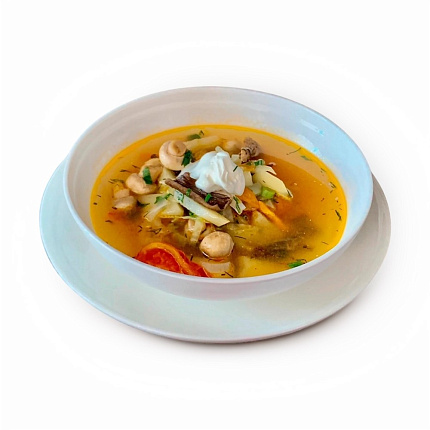 Щи из свежей капусты с грибами 300г