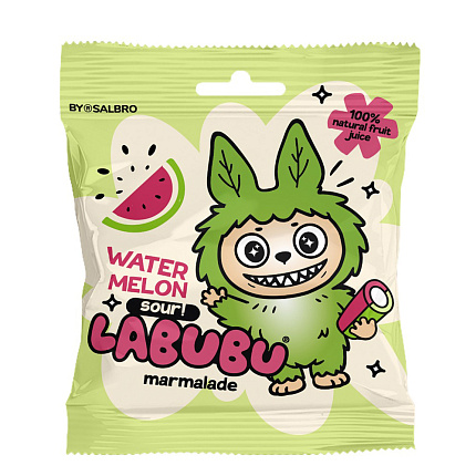 Мармелад LABUBU PACK арбуз кислый 45 г 