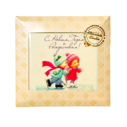 Открытка шоколадная №14 С НГ и Рождеством 70 г