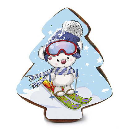 Печенье Ванильное Ёлочка с фотопечатью 110 г