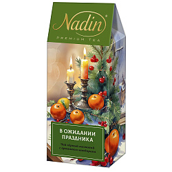 Чай зеленый крупнолистовой с  добавками  с лимона и бергамота В ожидании праздника 50 г