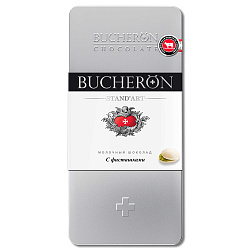 Шоколад Bucheron молочный с фисташками 100 г