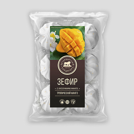 Зефир Тропический Манго с натуральными кусочками манго 310 г