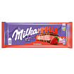 Шоколад Milka Mmmax молочный с клубничной начинкой 253 г