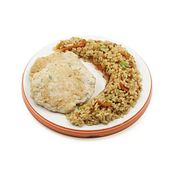 Котлетки куриные с рисом и овощами 250 г
