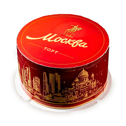 Торт Москва в праздничной упаковке