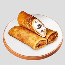 Блинчики с творогом и изюмом