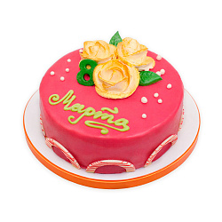 Торт «Грецкий орех. Де‑Люкс красный» к 8 Марта, 1000 г