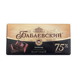 Шоколад Бабаевский элитный 75% какао 75 г