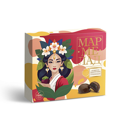 Мармелад глазированный со вкусом мангостина 180 г