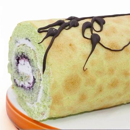 Рулет бисквитный фисташка-черника 330 г