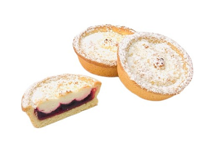 Тарт с вишнево-творожной начинкой 95 г