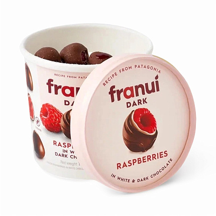 Малина в белом шоколаде и в темном шоколаде Franui 150 г