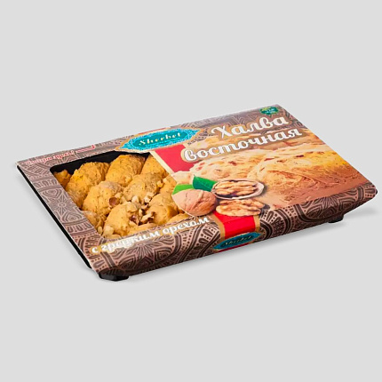 Халва арахисовая с грецким орехом 300 г