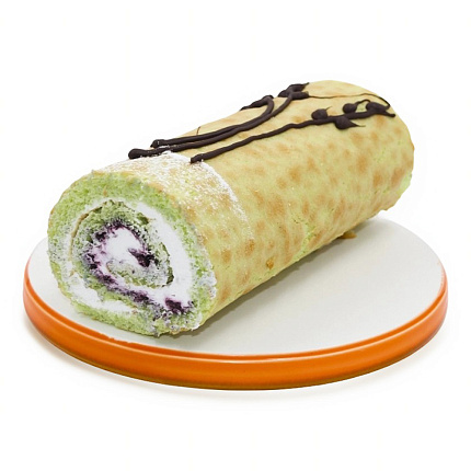 Рулет бисквитный фисташка-черника 330 г